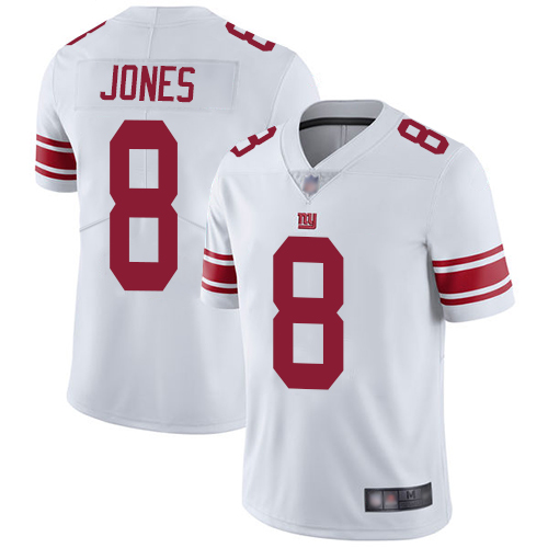 Men New York Giants #8 Daniel Jones White Vapor Untouchable Limited Player Football NFL Jersey->new york giants->NFL Jersey